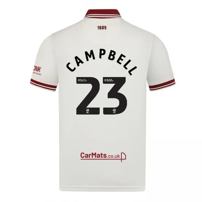 Sheffield United Football Shirts junior-3-rd-shirt-ss-2425-23-campbell-err00390-23 | Premium Kits For Fans