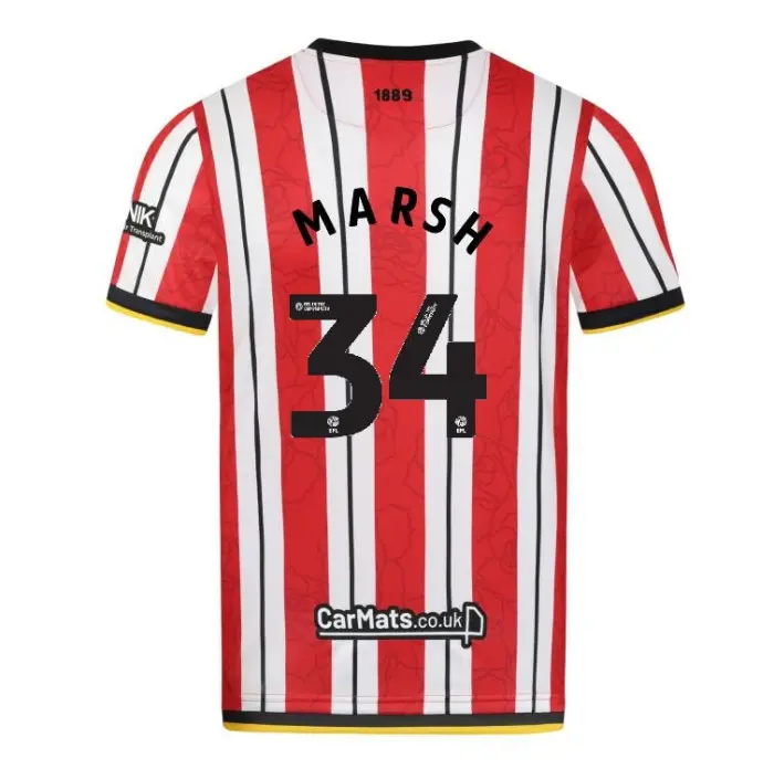 Sheffield United Football Shirts junior-home-shirt-ss-2425-34-marsh-err00368-34 | Premium Kits For Fans