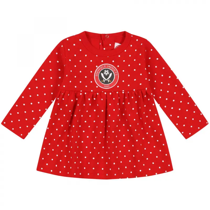 Sheffield United Football Shirts polkadot-crest-dress-hld00133 | Premium Kits For Fans