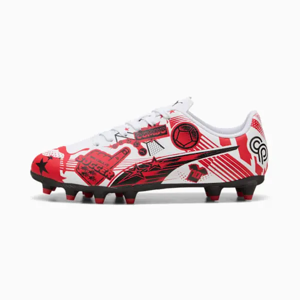 Sheffield United Football Shirts puma-christian-pulisic-x-ultra-legacy-fgag-big-kid-allover-print-white-red-black-108775-05 | Premium Kits For Fans