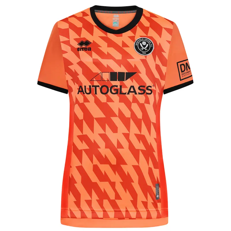 Sheffield United Football Shirts sufc-women-fit-orange-gk-shirt-ss-2425-err00452 | Premium Kits For Fans