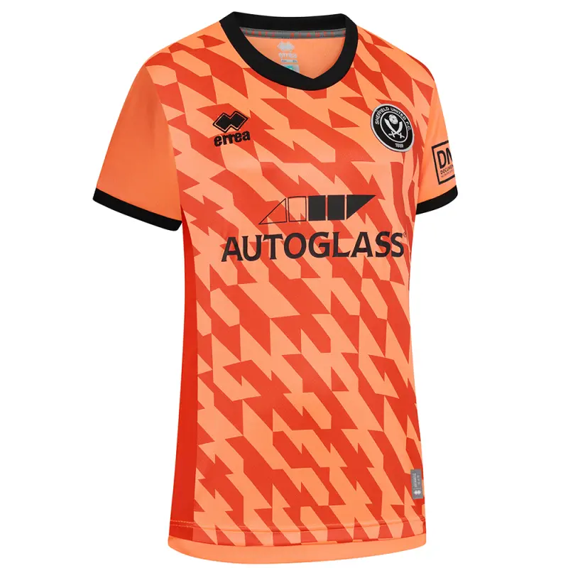Sheffield United Football Shirts sufc-women-fit-orange-gk-shirt-ss-2425-err00452 | Premium Kits For Fans