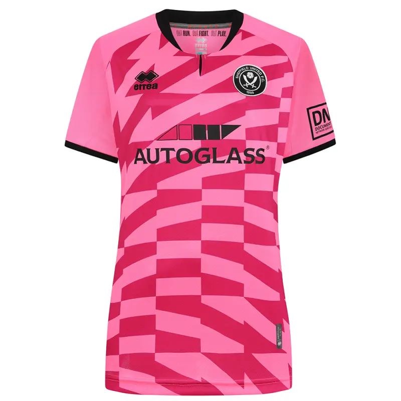 Sheffield United Football Shirts sufc-women-fit-pink-gk-shirt-ss-2425-with-custom-printing-err00453-customise | Premium Kits For Fans Sheffield United Football Shirts sufc-women-fit-pink-gk-shirt-ss-2425-with-custom-printing-err00453-customise | Premium Kits For Fans