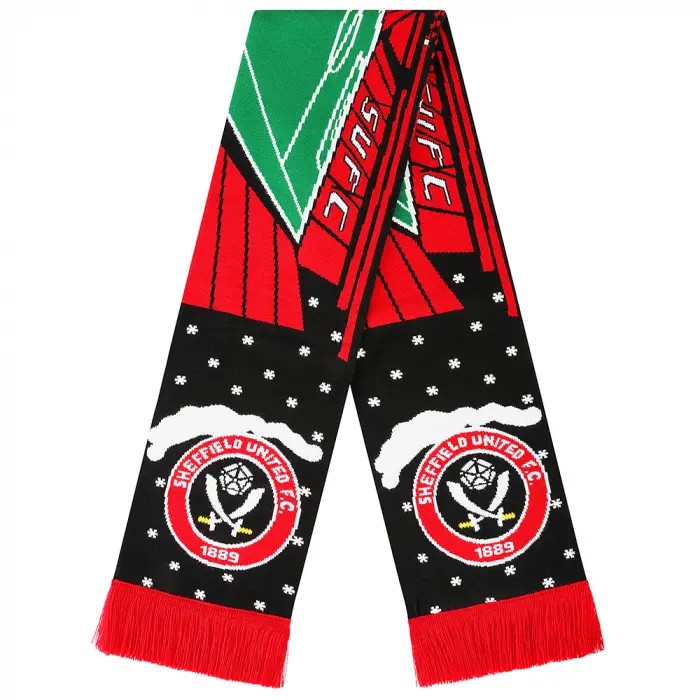 Sheffield United Football Shirts xmas-stadium-scarf-tlb00029 | Premium Kits For Fans